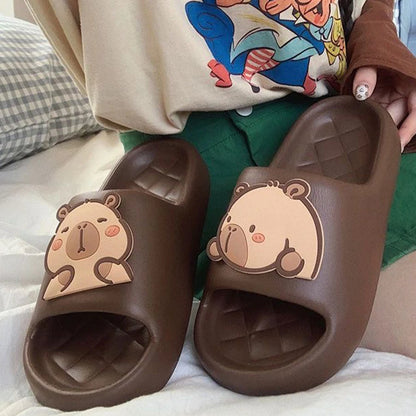 Capybara Thick Slippers